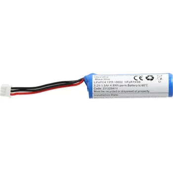Článková baterie Náhradní baterie LiFePO4 3,2V 1,5Ah pro svítidlo Shield ML-462.005.68.0 nebo ML-462.006.68.0