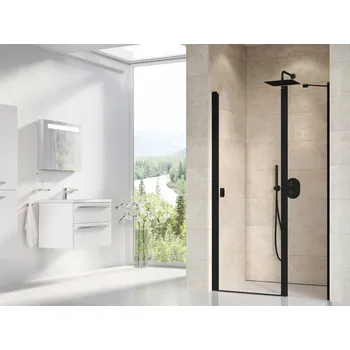 Sprchové dveře RAVAK Sprchové dveře Ravak Chrome CSD2 120 dvoudílné, černé/transparent, 0QVGC300Z1 0QVGC300Z1