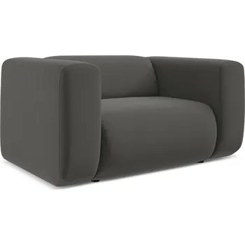 Křeslo Šedé sametové křeslo Ekahi – Makamii ID_1731704