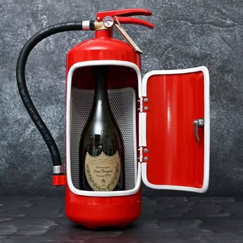 Víno Sablio Luxusní dárkový hasičák - Dom Perignon Blanc 2010 - Červený