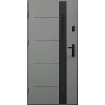 Vchodové dveře Vchodové dveře Onyx P55 antracit 80 L otevírání dovnitř
