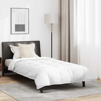 Zahradní pohovka 2-in-1 Duvet s polštářem 2 pcs Bílá Peří Bílá3376336