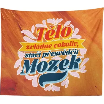 deka Sablio Deka Tělo zvládne cokoliv, stačí prěsvědčit mozek: 150x120 cm