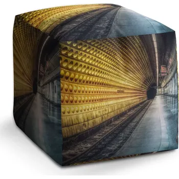 Taburet Sablio Taburet Cube Pražské metro: 40x40x40 cm