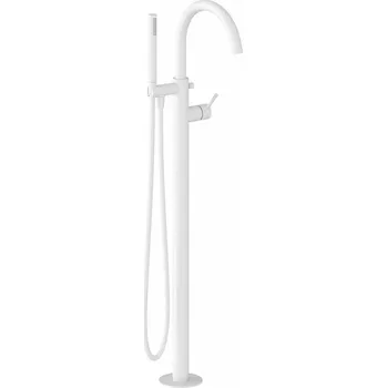 Vodovodní baterie RAVAK Baterie Ravak Espirit ES 080.00 RB G vanová do podlahy, bez tělesa, se sprchovým setem, bílá mat, X070500 X070500