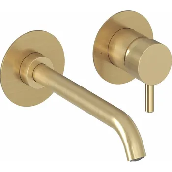 Vodovodní baterie RAVAK Baterie Ravak Espirit umyvadlová podomítková bez tělesa, pro R-Box, gold brushed, X070602 X070602