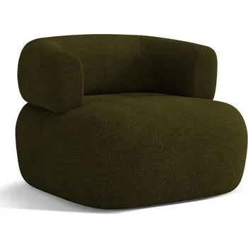 Křeslo Zelené křeslo z textilie bouclé Jenny – Micadoni Home ID_1722280