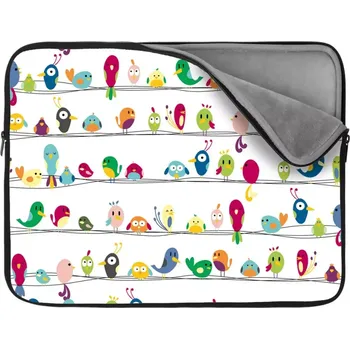 pouzdro na notebook Sablio Obal na notebook Ptáčci - 13"