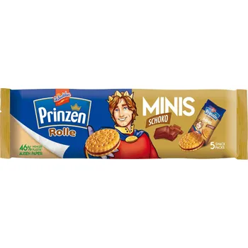Prinzen Rolle Minis kakaové sušenky s krémovou náplní 5×5 ks 187,5 g