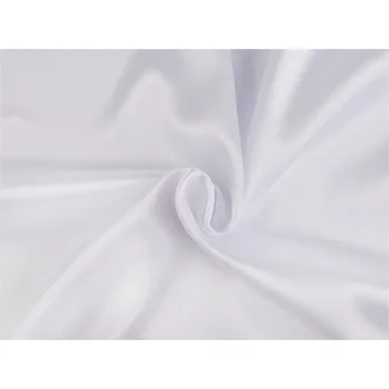 Satén krešovaný metráž, střední, 21 bílá