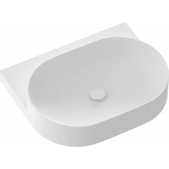 RAVAK Umyvadlo Ravak Yard 60 tenkostěnné na konzoli, bez otvoru pro baterii, bez přepadu, bílá mat, XJX0E060000 XJX0E060000