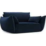 Tmavě modré sametové křeslo Vanda – Mazzini Sofas ID_1780094
