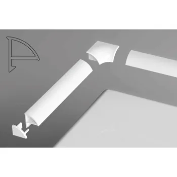 RAVAK Krycí lišta Ravak v délce 2000/10 mm, bílá, XB452000001 XB452000001