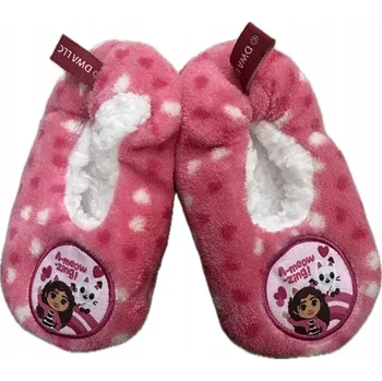 Dívčí bačkory Měkké papuče s protiskluzovou úpravou GÁBININ KOUZELNÝ DOMEK RŮŽOVÁ vel. 24-25