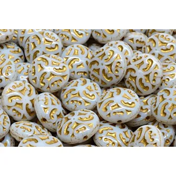 Korálek Korálky Čočka s ornamenty 5983 (14mm)