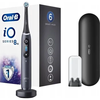 Elektrický zubní kartáček Černé magnetické Kartáček Pouzdro Oral-B iO 8