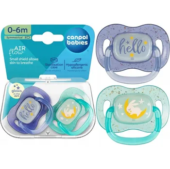 dudlíky Symetrický silikonový Dudlík Canpol babies 0+