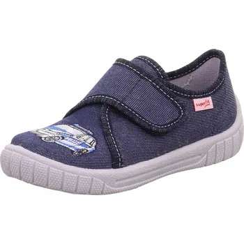 Chlapecká obuv TEXTILNÍ PANTOFLE PAPUČE SUPERFIT BILL POLICIE, POLICEJNÍ AUTO, VELIKOST 26