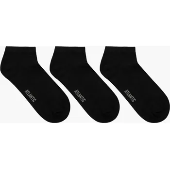 Pánské ponožky Pánské ponožky ATLANTIC 3-Pack velikost 43-46 black