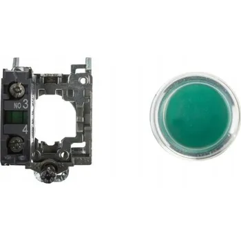 Stykač Ovládací tlačítko Schneider Electric XB4BP31 22 mm zelené, vratné, 1Z