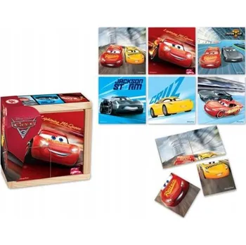 Dřevěná hračka ND17_ZA-96262 Dřevěné puzzle k sestavení Auta (Cars)