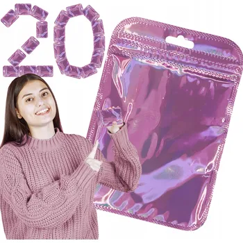 Sáček na potraviny Sada: 20x malý zip sáček 10,5 x 15 cm barevný pevný pytlík