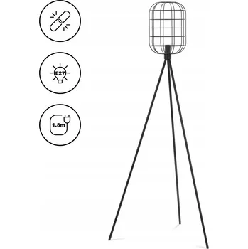 Stojací lampa STOJACÍ LAMPA - STÍNIDLO Z OTEVŘENÉ SÍTĚ - 40 W - VÝŠKA 163 CM