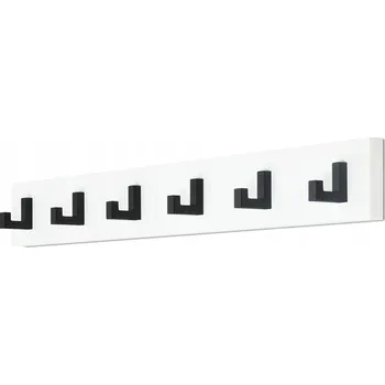 Věšák Šatní ramínko ze dřeva Furniteco, bílý