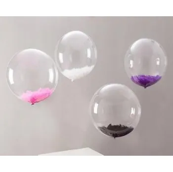 Zabezpečení domácnosti Průhledný balónek s peřím Q1710219167