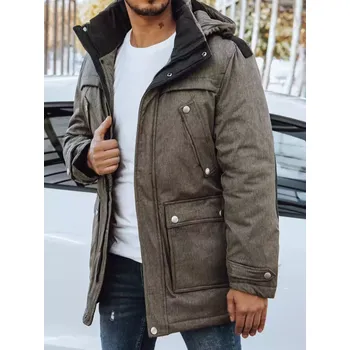 Pánské oblečení Pánská zimní bunda TX4279 Barva: Khaki, Velikost: 3XL