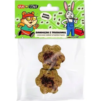 Krmivo pro hlodavce SenoKousky s jahodou Ham-Stake