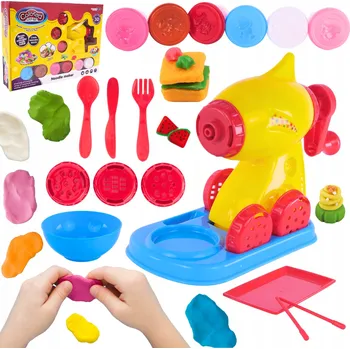 Modelovací hmota Sada Modelíny s Lisem, Kreativní Sada, Barevná Modelína a Formičky