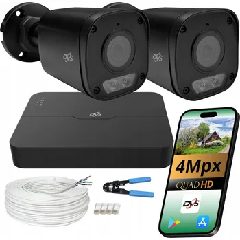 Bezpečnostní kamera Sada pro monitoring 2 venkovní IP PoE kamery 4Mpx DUAL LIGHT Aplikace