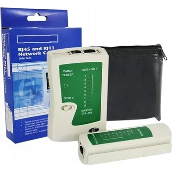 Tester kabelu Tester Síťových Kabelů Internetových Sítí RJ45 RJ11 LED