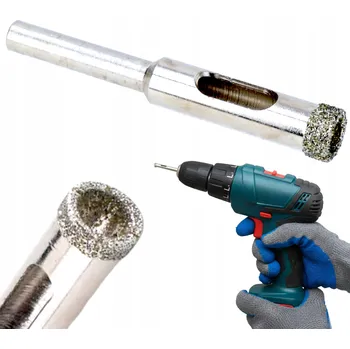 Vrták Vrták do gresu Korunkový Vrták pro dlaždice ze skla 10 mm