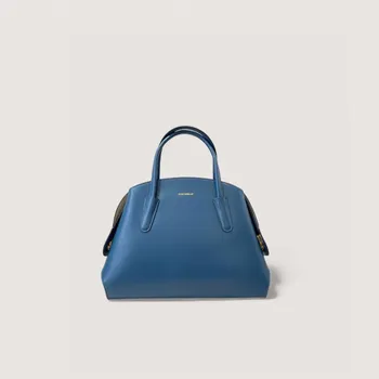 Kabelka Coccinelle Tylde Calf Small Kožená Kabelka Deep Blue