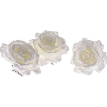 umělá květina Casa de Engel Umělý květ růže s klipem - sada 3ks 44