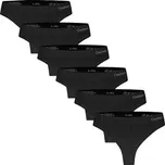 6PACK dámská tanga Gaubert černá (GBTW-3104/black) L/XL