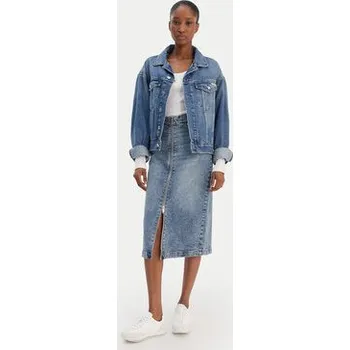 Dámská sukně Calvin Klein Jeans Džínová sukně LV047E710G Modrá Regular Fit 32