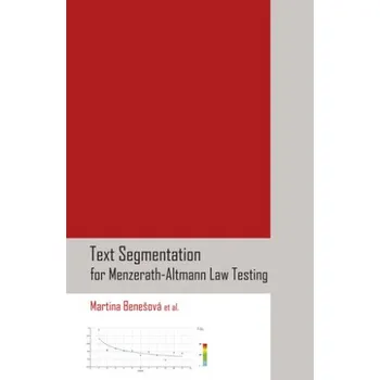 Kniha Text Segmentation for Menzerath-Altmann Law Testing - Martina Benešová et. al.