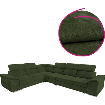 Sedací souprava Sedací souprava, tmavě zelená látka Sereno, SEGORIA LUX