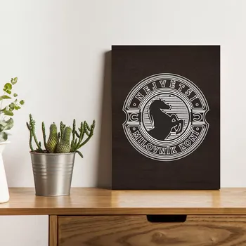 Plechová cedule Sablio Dárková cedulka Největší milovník koní: 30x40 cm