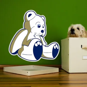 samolepka Sablio Samolepka na zeď: Plyšový medvídek - 59x60 cm