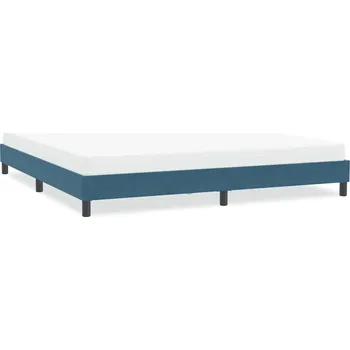 Nábytek vidaXL Rám postele bez matrace tmavě modrý 200x220 cm samet