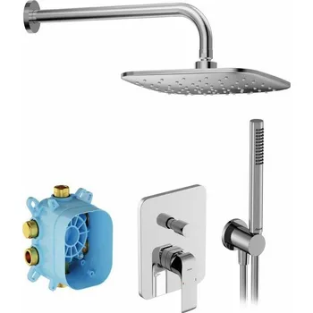 Vodovodní baterie RAVAK Sprchová souprava Ravak Flat podomítková sedmidílná, chrom, X07S070 X07S070