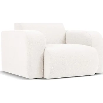 Křeslo Bílé křeslo z textilie bouclé Molino – Micadoni Home ID_1601444