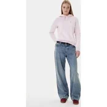 Pánská mikina Tommy Jeans Mikina Flag DW0DW19958 Růžová Regular Fit XS