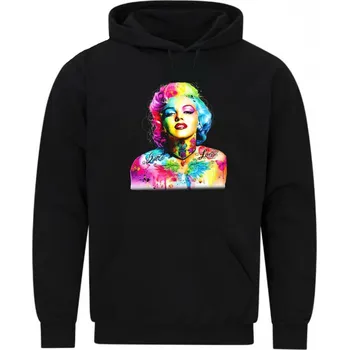 Pánská mikina Pánská mikina Marilyn Monroe v Barvách (Velikost: 5XL, Barva: Černá)