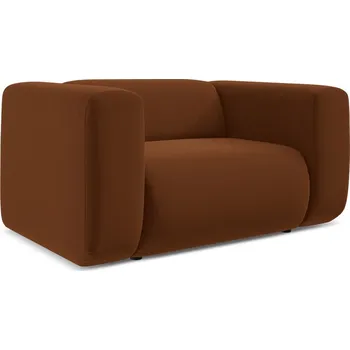 Křeslo Oranžové/hnědé sametové křeslo Ekahi – Makamii ID_1730814