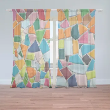Záclona Sablio Záclony Barevná mozaika: 2ks 150x250cm